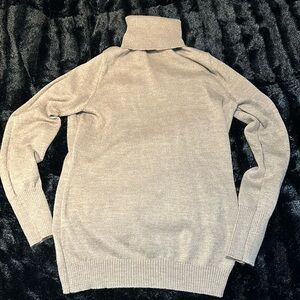 Tan Turtleneck Sweater